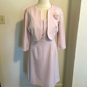 Light pink dress with bolero jacket size 10